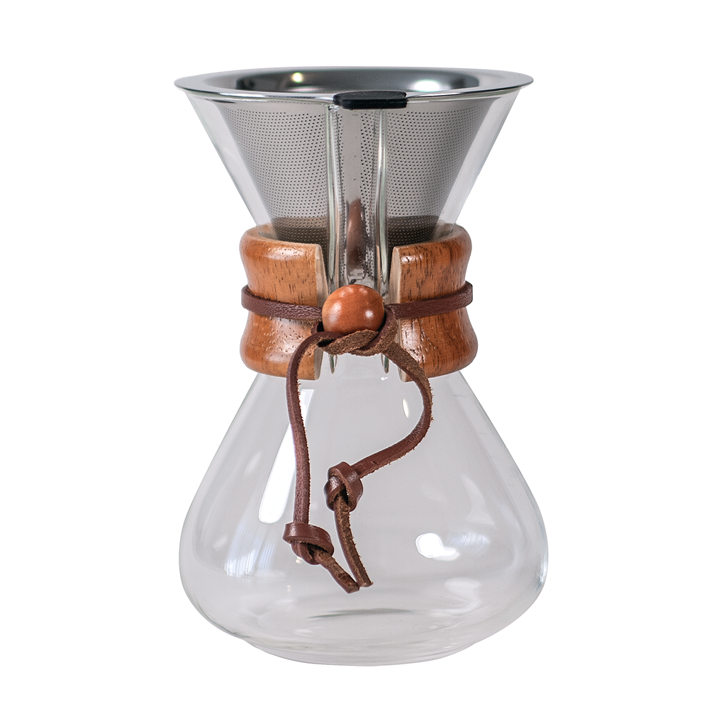 Cafetera Chemex Con Filtro De Acero Inoxidable 400 Ml 1