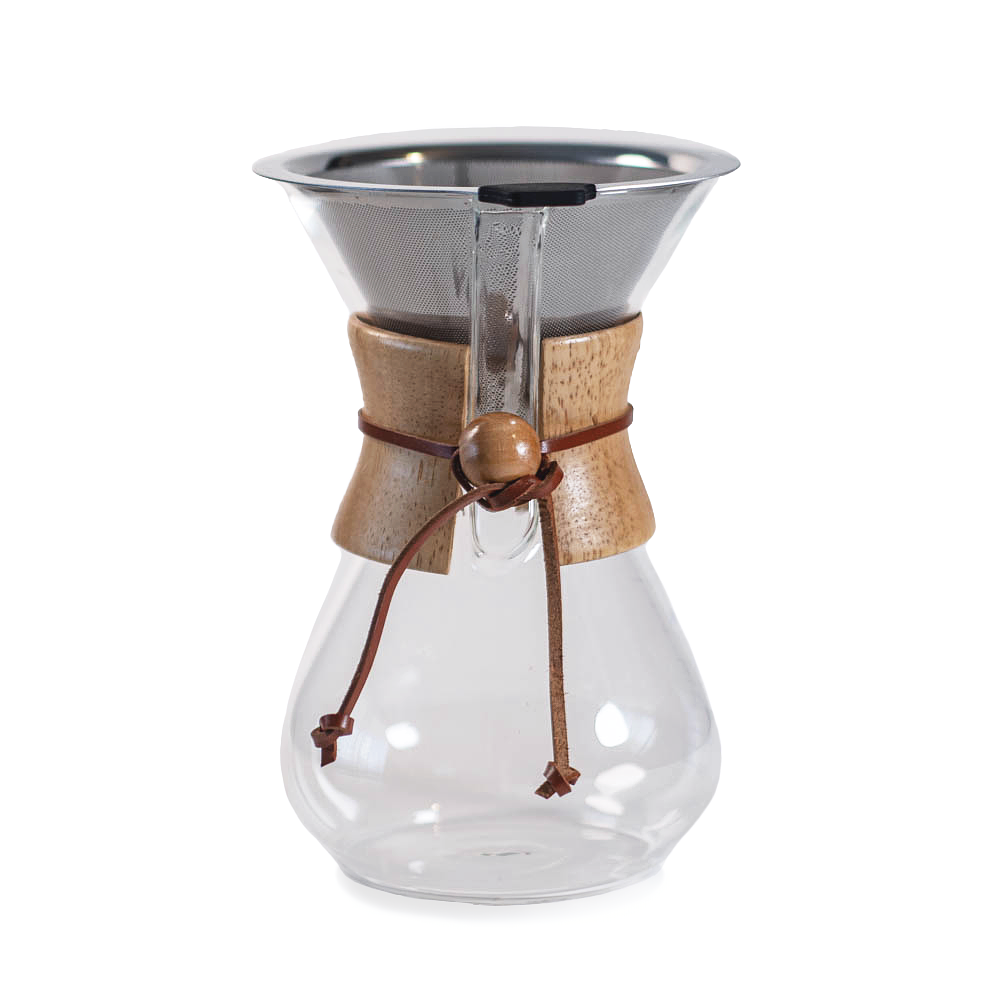 Cafetera Chemex Con Filtro De Acero Inoxidable 800 Ml 1
