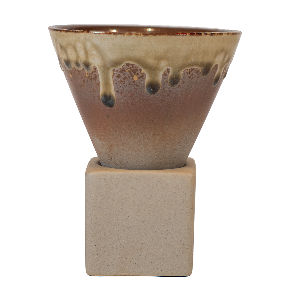 Taza De Café De Cerámica De Cono Retro 3