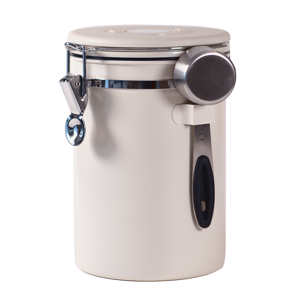 Contenedor Hermético Para Café Color Crema 1,8 lt 1