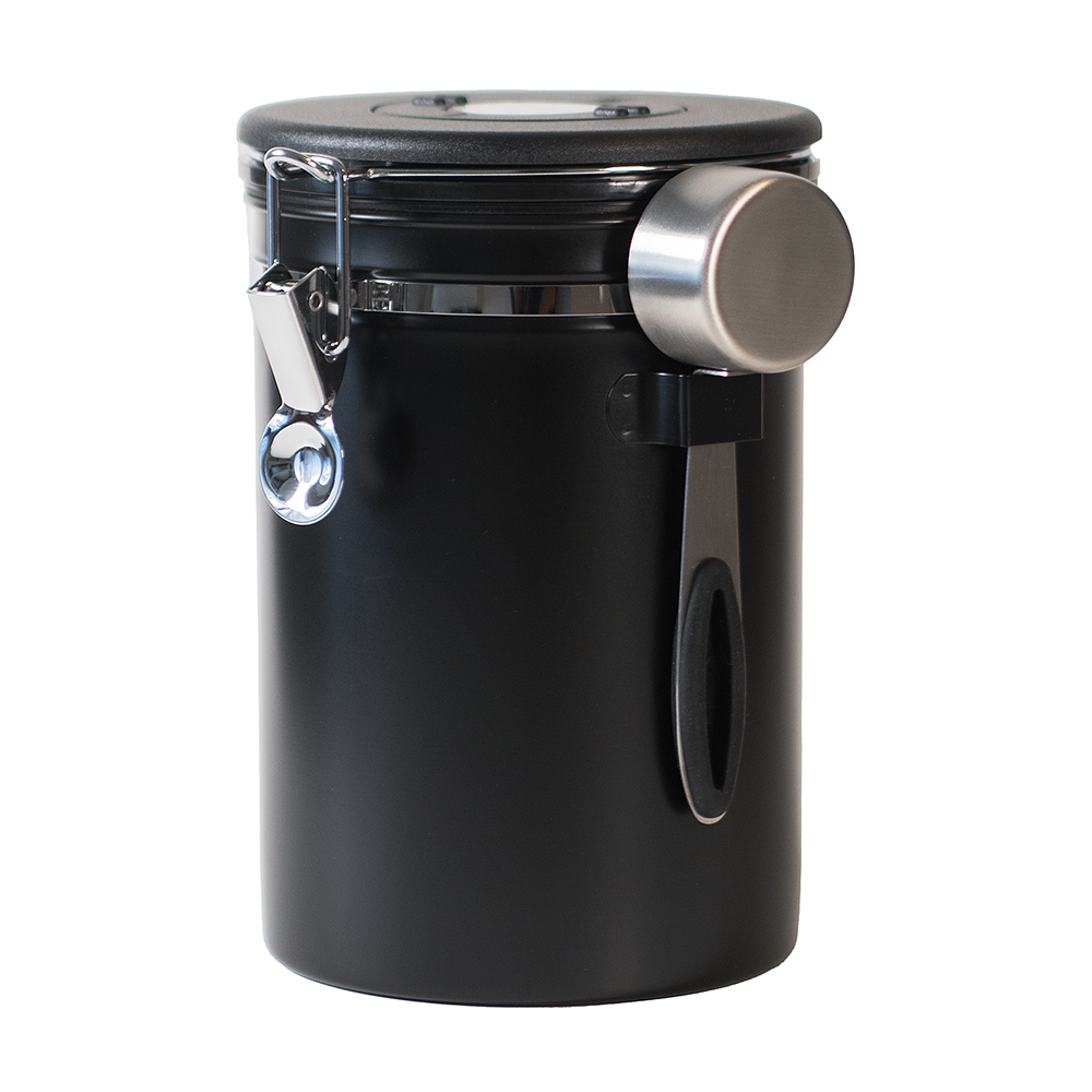 Contenedor Hermético Para Café Color Negro 1,8 lt 1