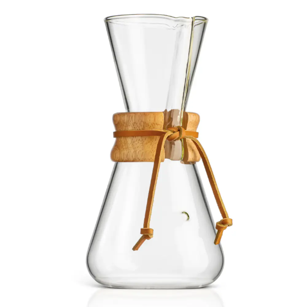 CHEMEX VIDRIO MANGO MADERA 3 CUP