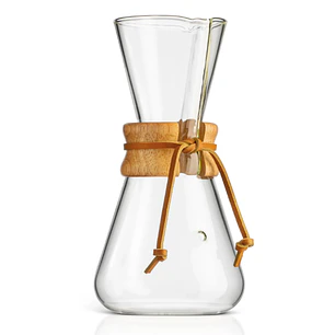 CHEMEX VIDRIO MANGO MADERA 3 CUP