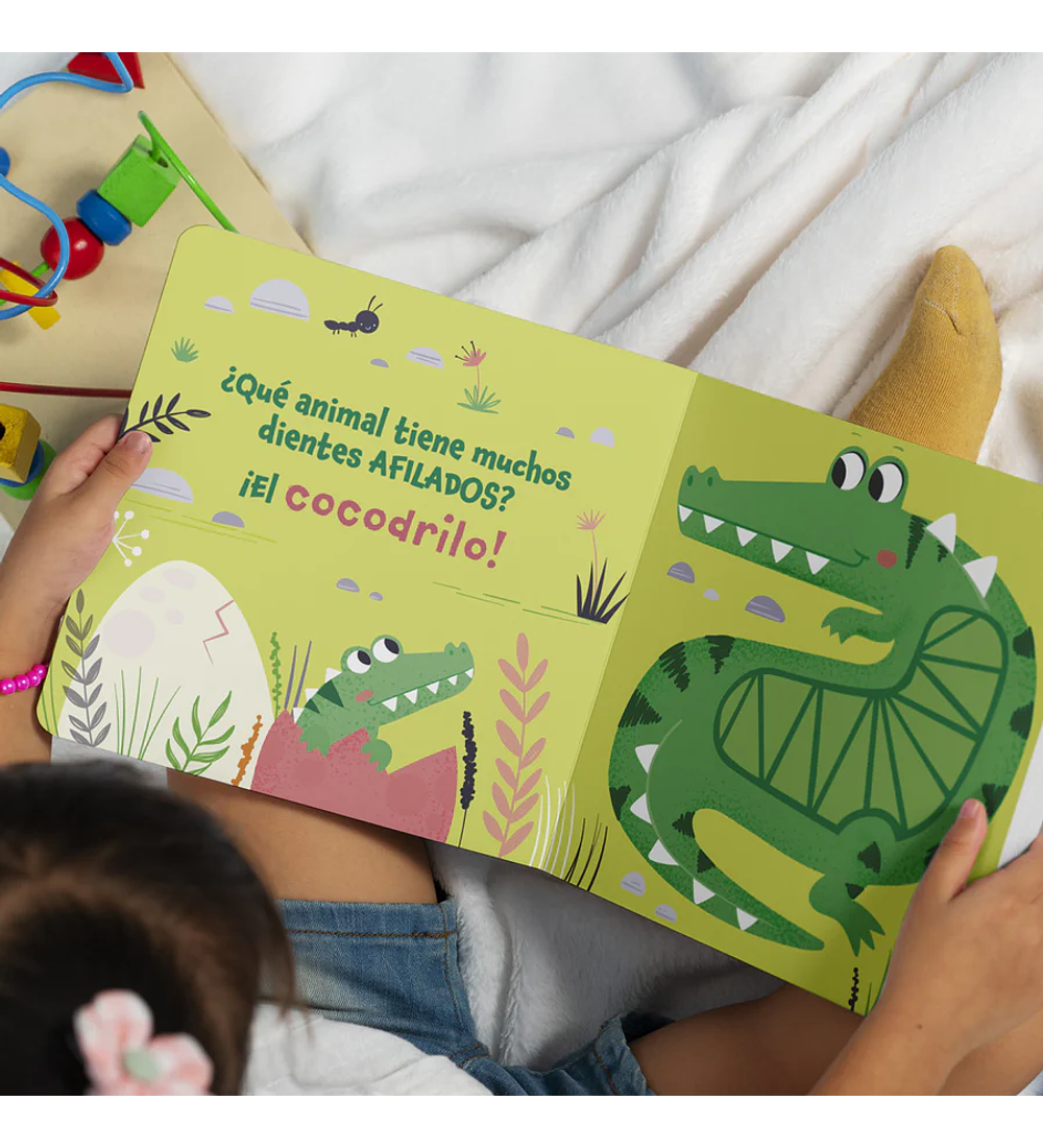 LIBRO + 5 PUZLES CON TEXTURA SAFARI