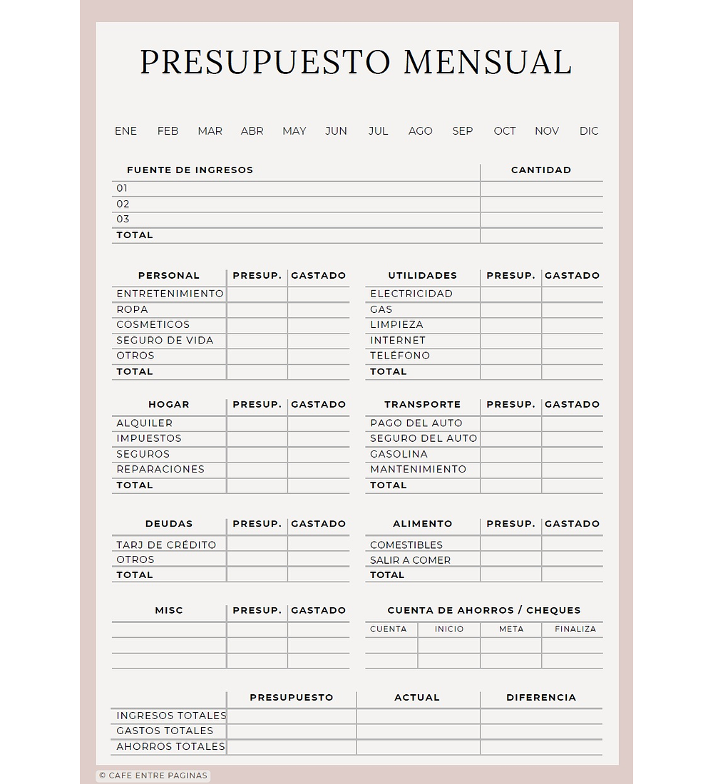 DIARIO DE VIDA: PLANIFICADOR 360°