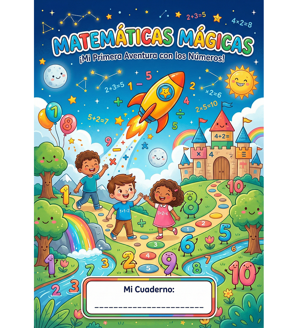 Cuaderno de Matemáticas Mágicas: ¡Mi Primera Aventura con los Números!
