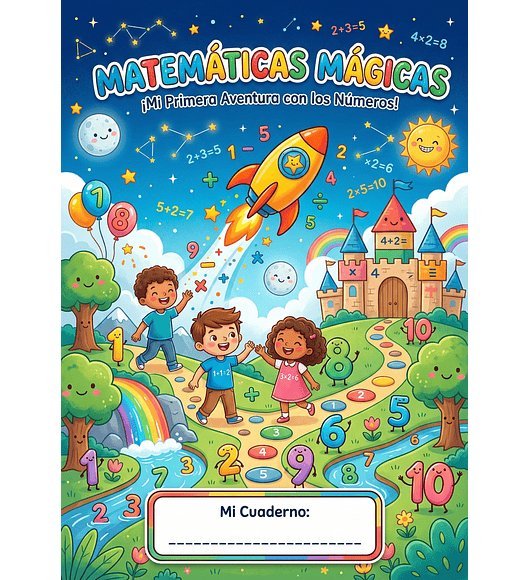 Cuaderno de Matemáticas Mágicas: ¡Mi Primera Aventura con los Números!