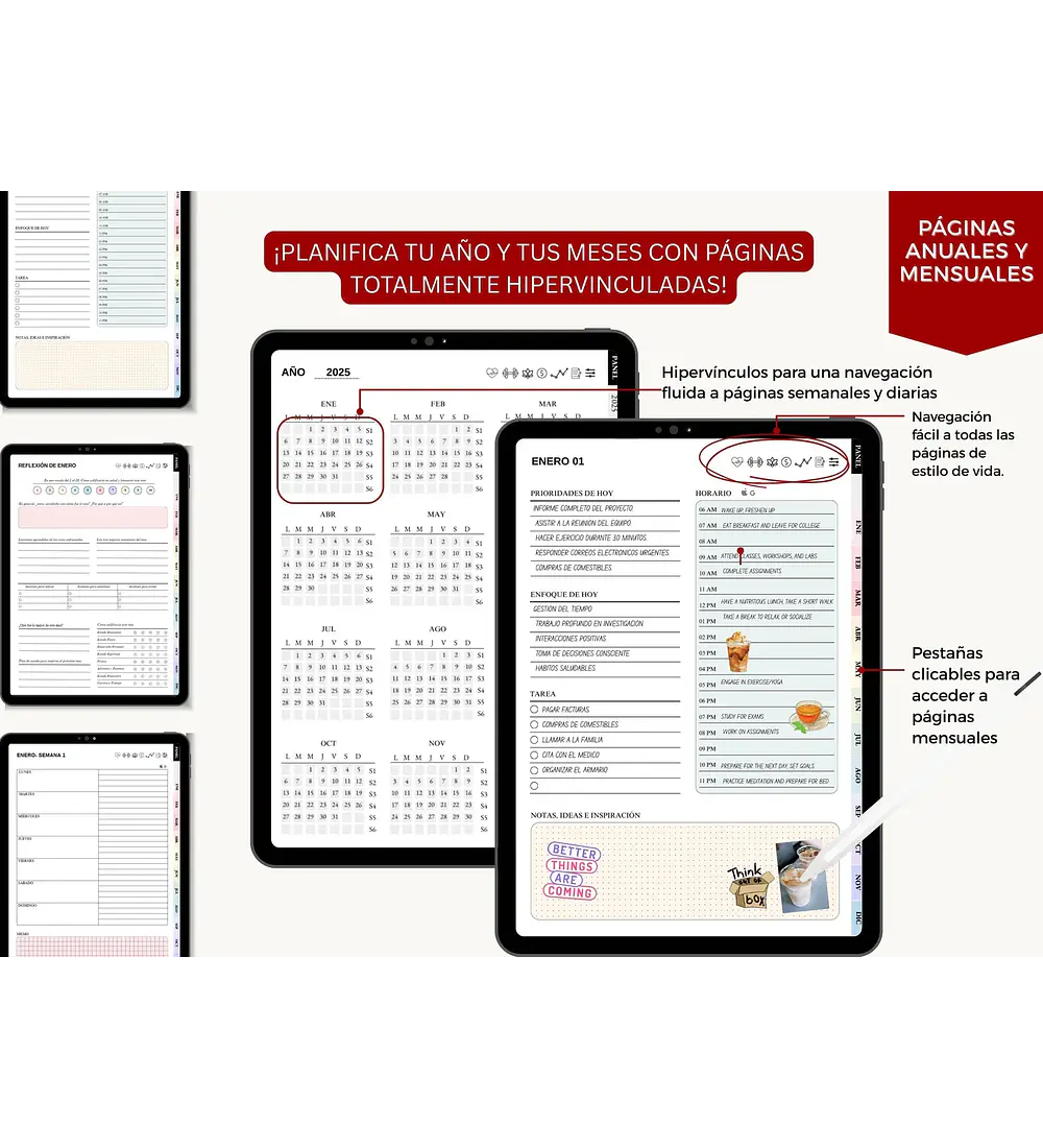 PACK PROMOCIONAL: PLANIFICADOR 360° + AGENDA DIGITAL 2026 + WORKBOOK DOMINANDO EL SÍNDROME DE LA IMPOSTORA