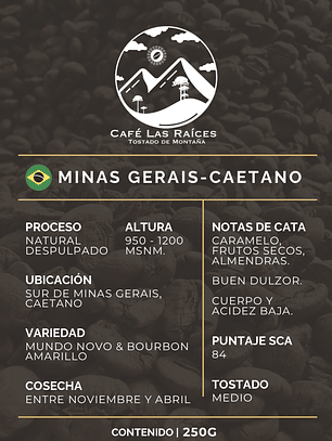 Caetano Minas Gerais 250 gramos