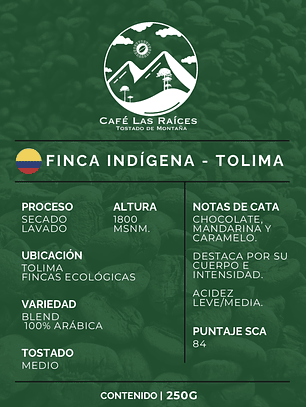 Tolima - Finca Indígena 250 gramos