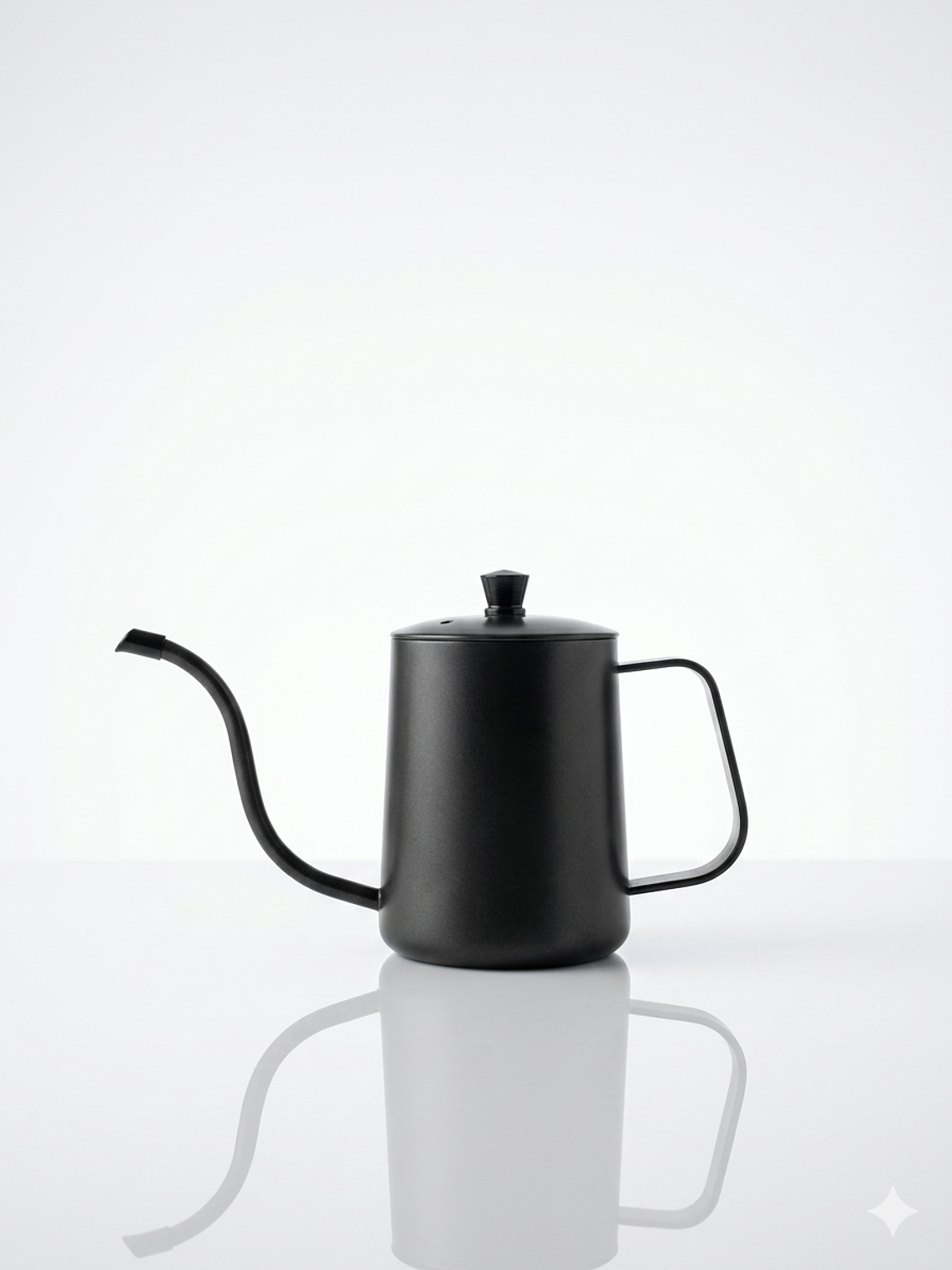 Tetera Acero Inoxidable Cuello de Cisne 600 ml color NEGRO 1