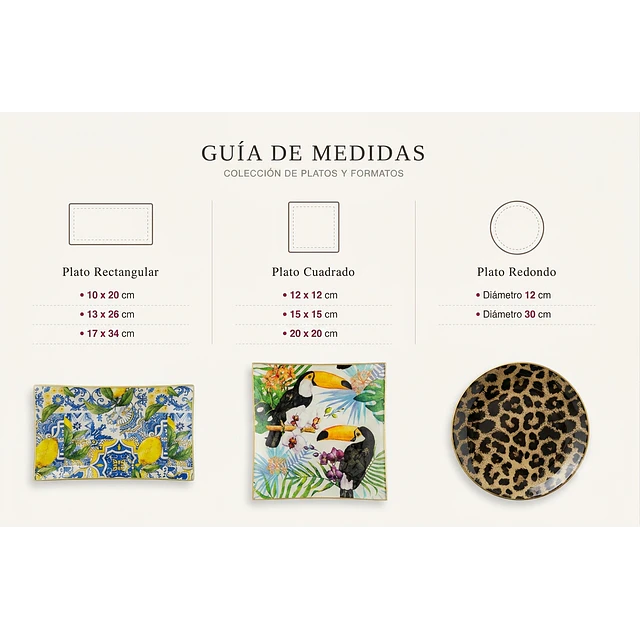 Plato Decorativo Cuadrado