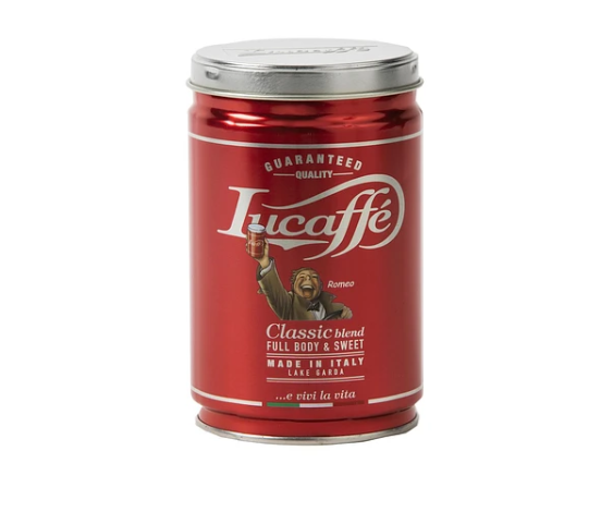 Lata Lucaffe Classic y Mr. Exclusive 250 grs Grano Molido