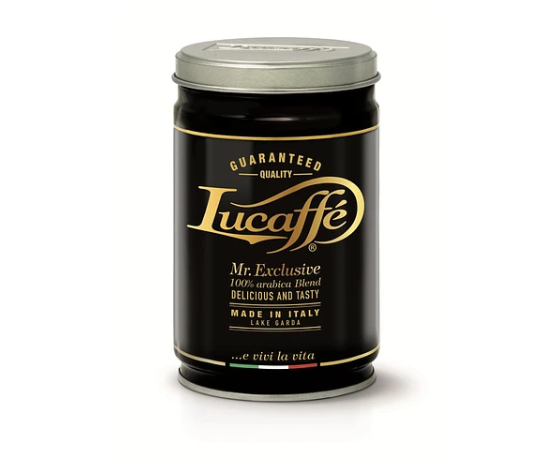 Lata Lucaffe Mr. Exclusive 250 grs Grano Molido