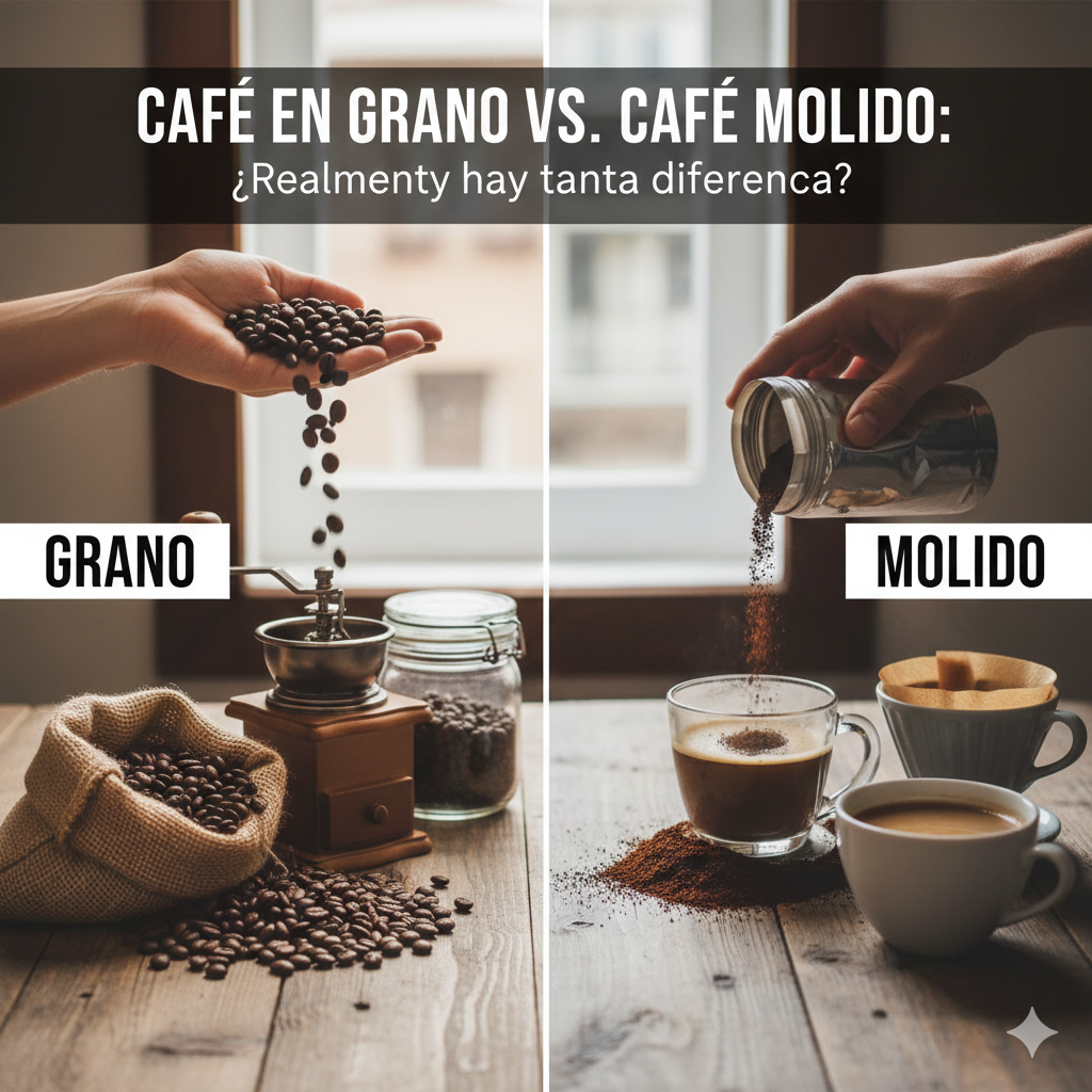 Café en grano vs. Café molido: ¿Realmente hay tanta diferencia?