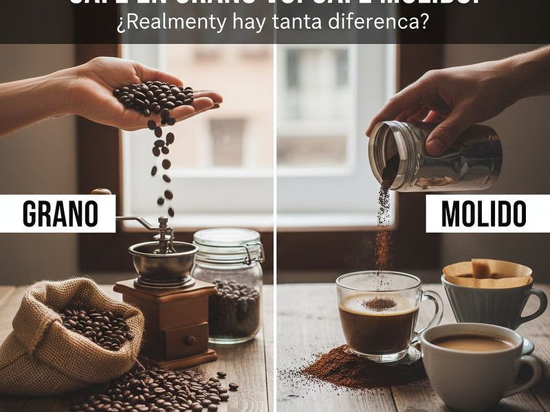 Café en grano vs. Café molido: ¿Realmente hay tanta diferencia?