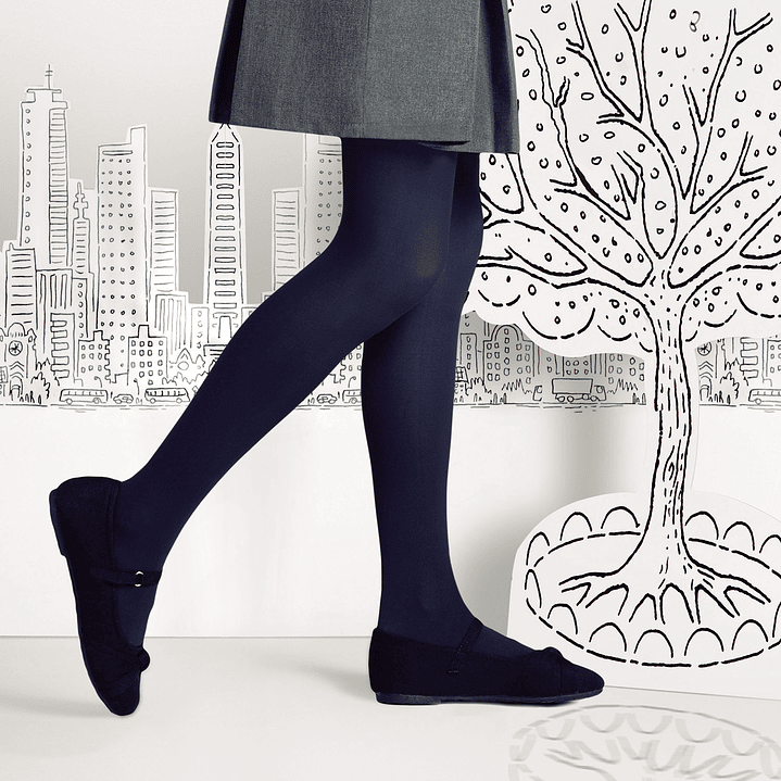 PANTY ACANALADA INFANTIL CON PUNTERA 1870I 1