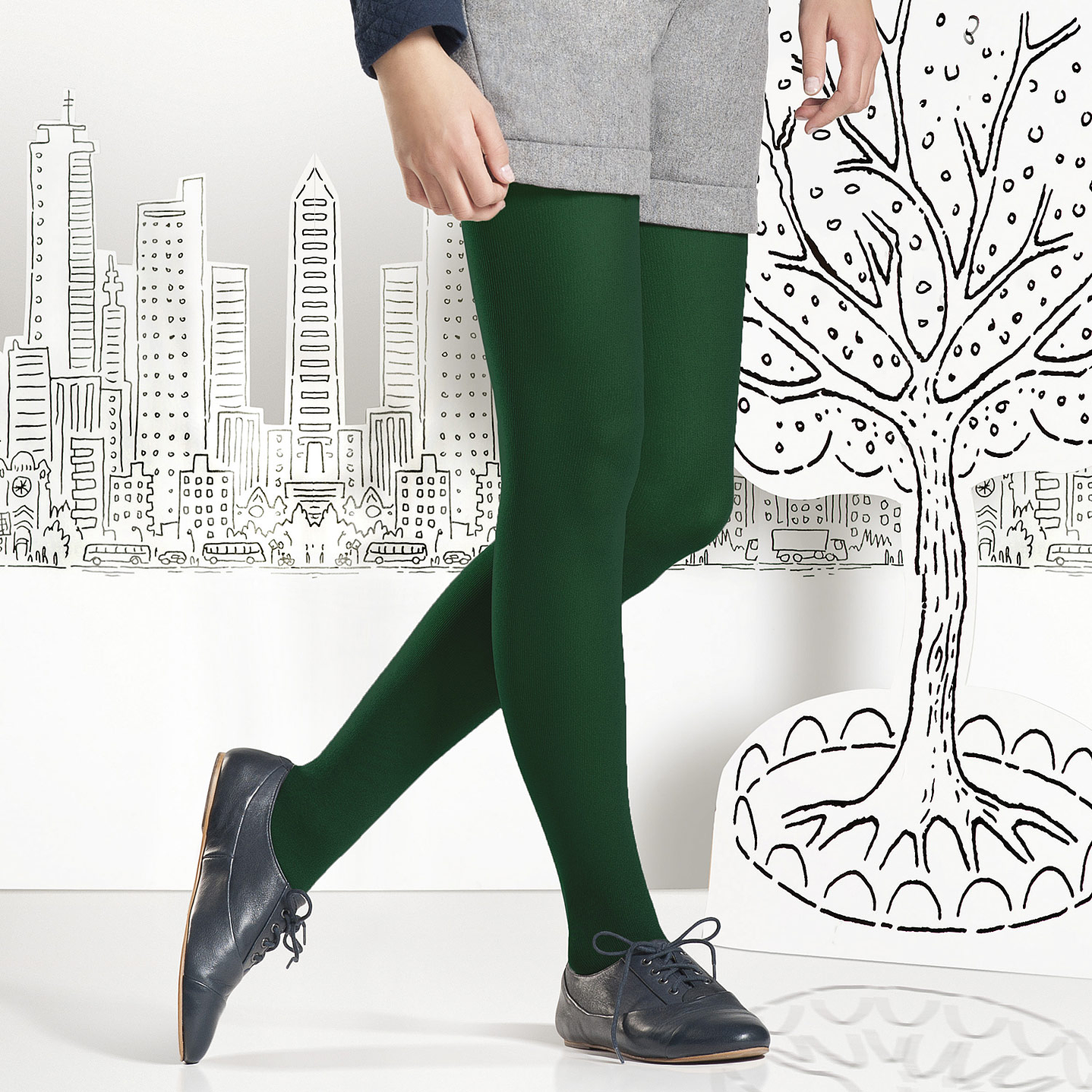 PANTY ACANALADA INFANTIL CON PUNTERA 1870I 4