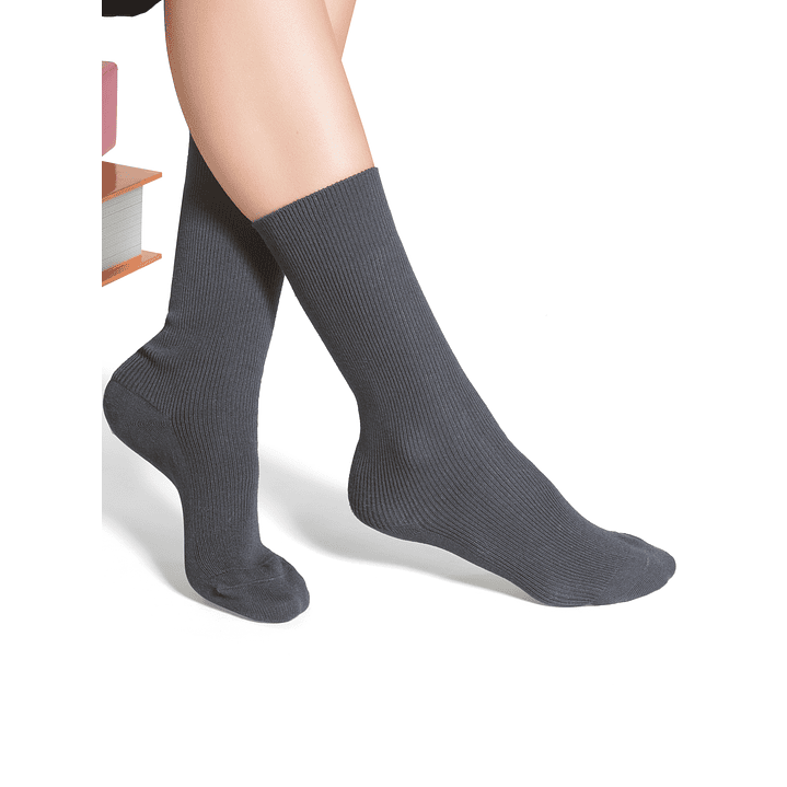 CALCETÍN ESCOLAR CORTO ALGODÓN PACK 2 2802 1