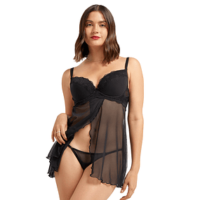 BABYDOLL PROVOCACIÓN - NEGRO (90)