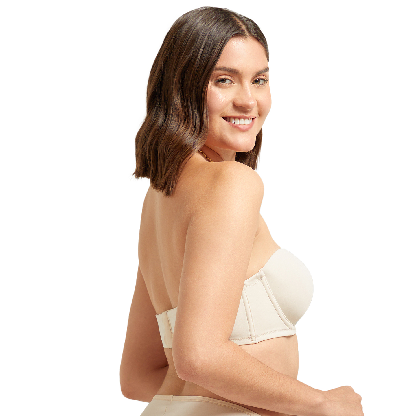 SOSTÉN MICROFIBRA PUSH UP STRAPLESS CON ARO 6069 6