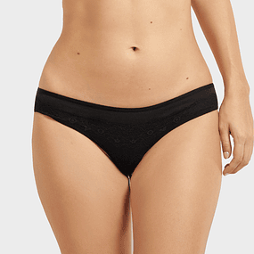 BIKINI ROMANO EN ALGODÓN 21227 - NEGRO (90)