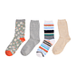 CALCETÍN CORTO ALGODÓN 21967 PACK 4  - Miniatura 1