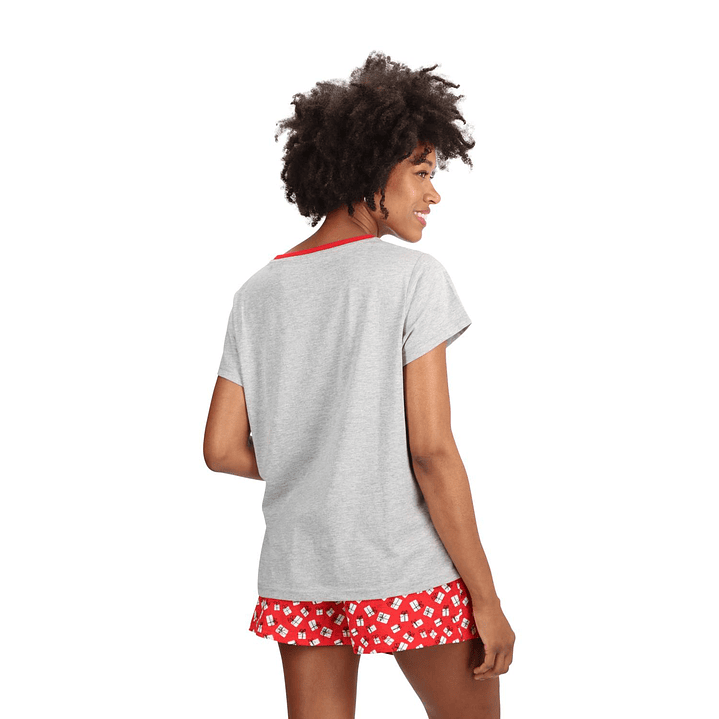 PIJAMA CORTO ALGODÓN NAVIDAD 30923 2