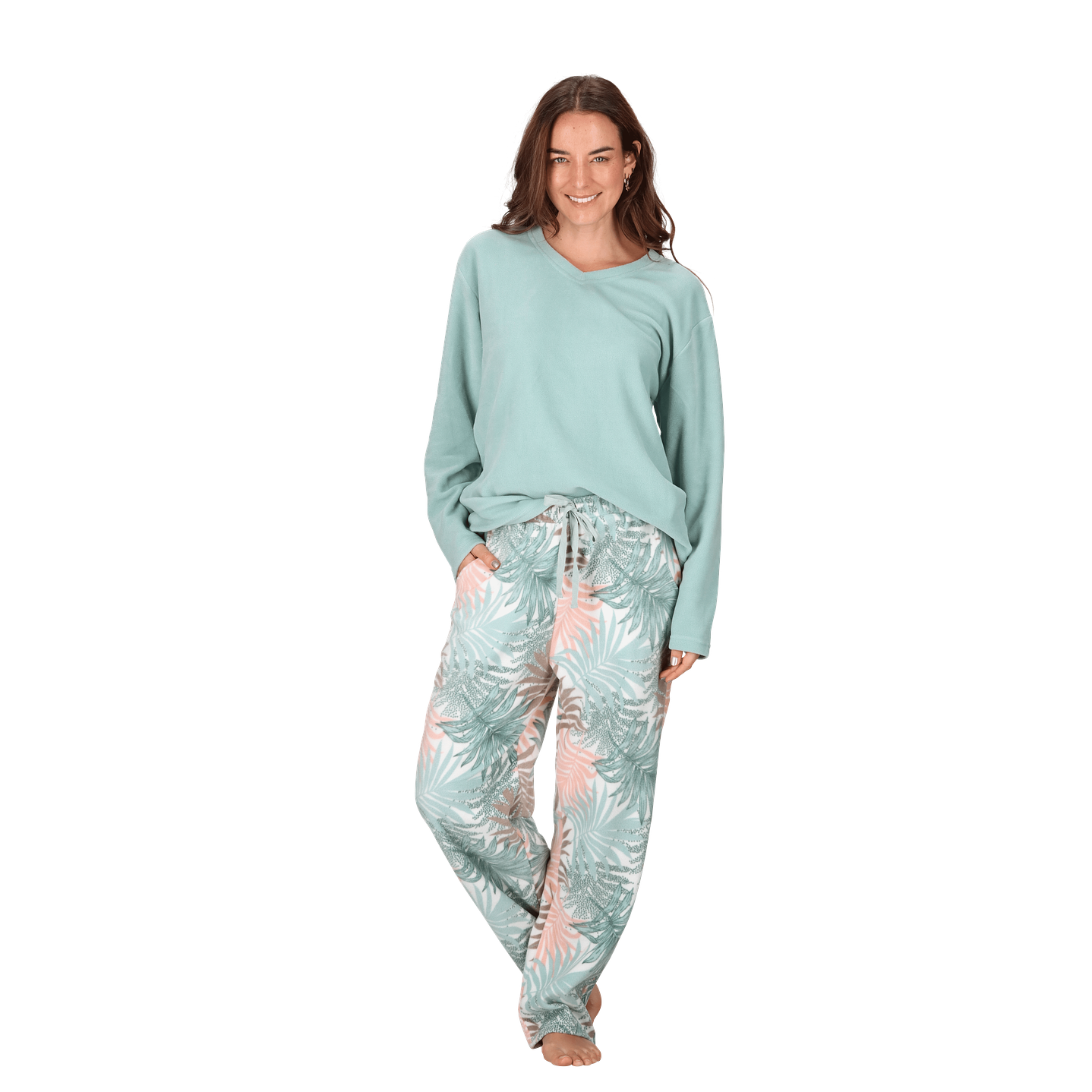 PIJAMA LARGO MICROPOLAR 30926 1