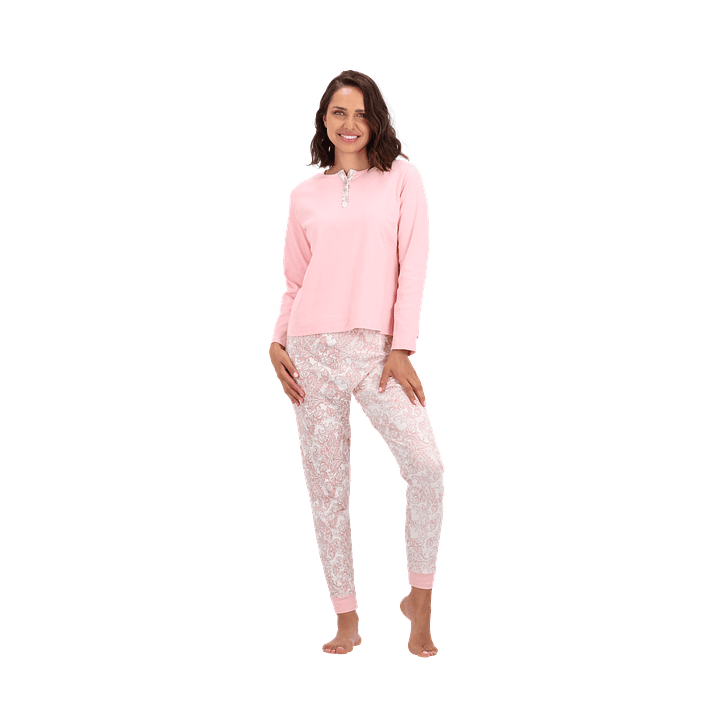 PIJAMA LARGO ALGODÓN 30935 1