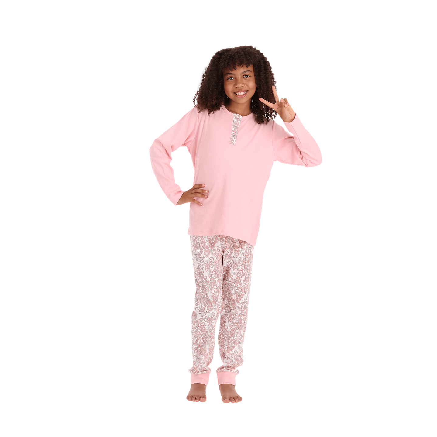 PIJAMA LARGO ALGODÓN 30936 1