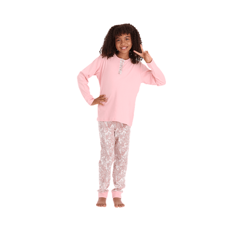 PIJAMA LARGO ALGODÓN 30936 1