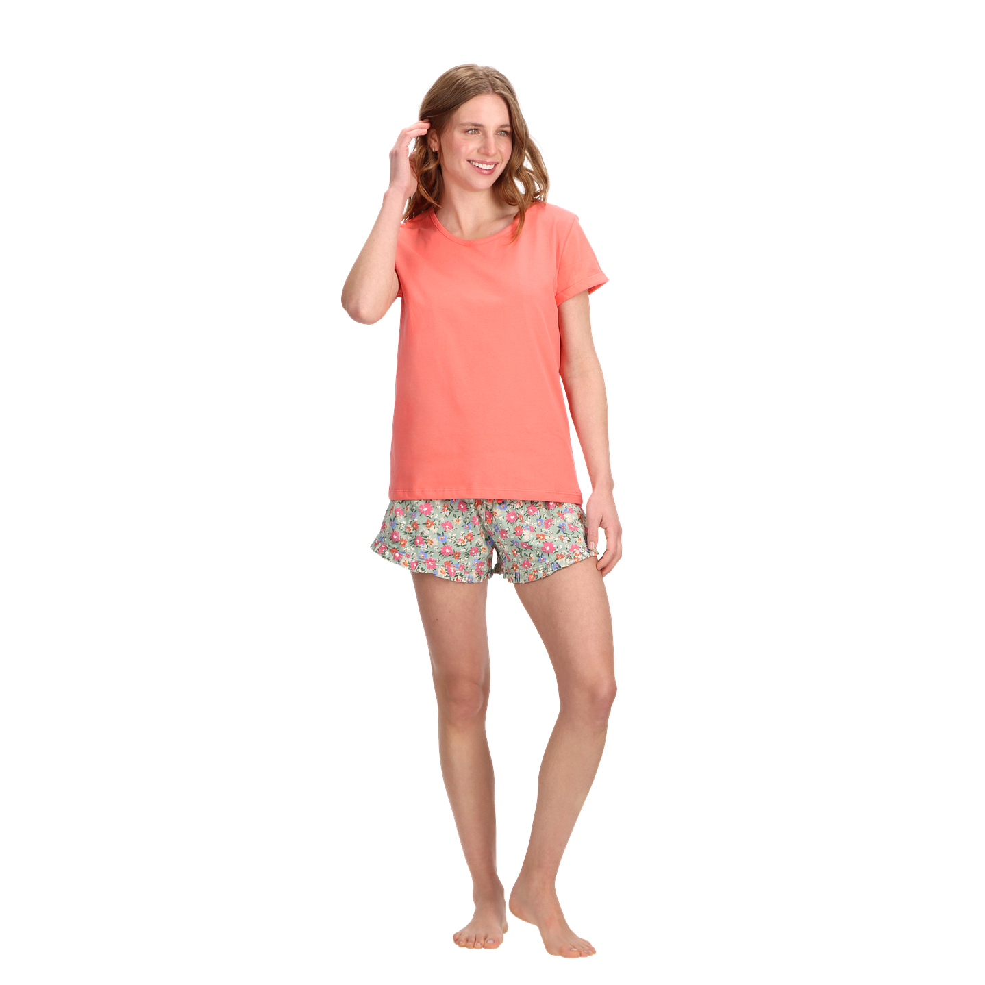 PIJAMA CORTO ALGODÓN MUJER 30966 1