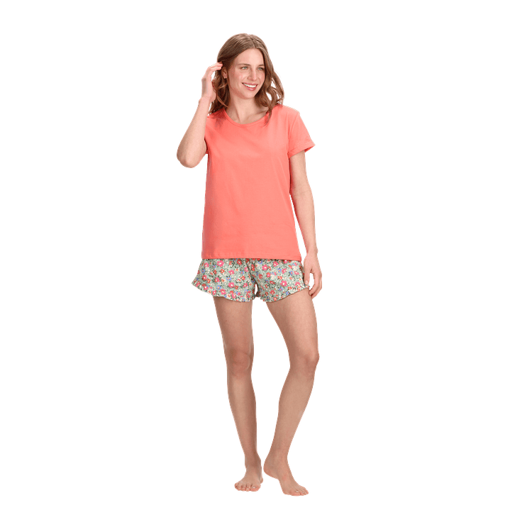 PIJAMA CORTO ALGODÓN MUJER 30966 1