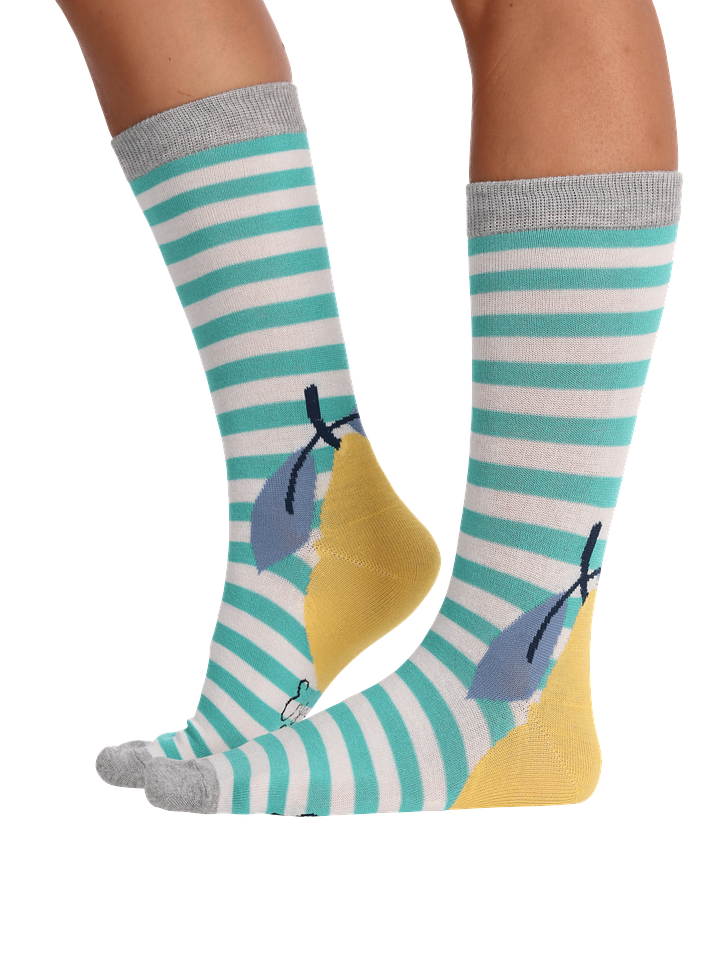 CALCETIN MEDIO BAMBU GRIS MELANGE 22022U 1