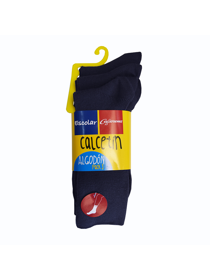 CALCETIN ALGODÓN PACK 3 ESCOLAR 2814 10
