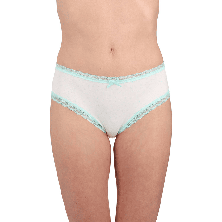 PANTALETA ALGODÓN ENCAJE PACK 3 51429 3
