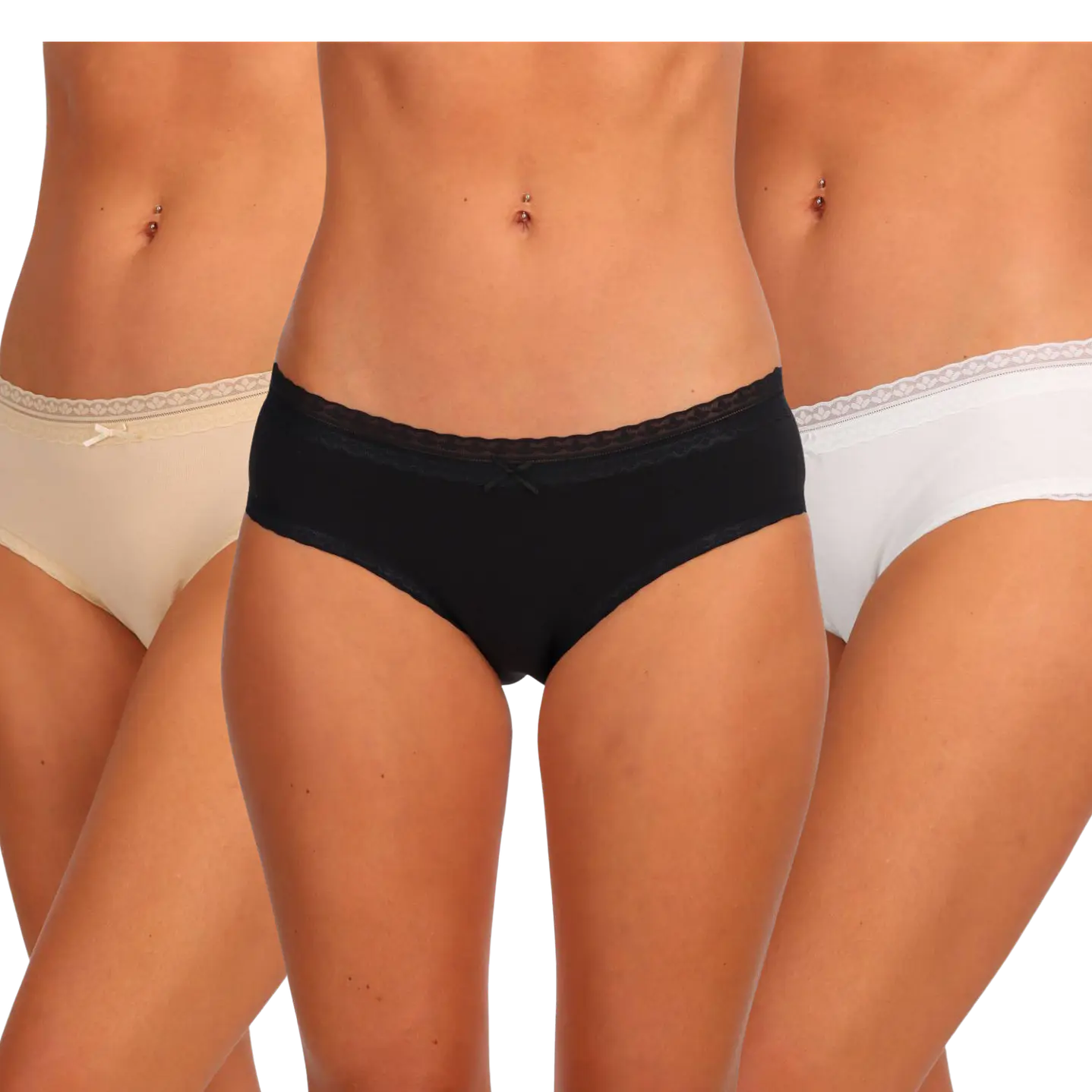 PANTALETA ALGODÓN SIN COSTURAS PACK 3 1