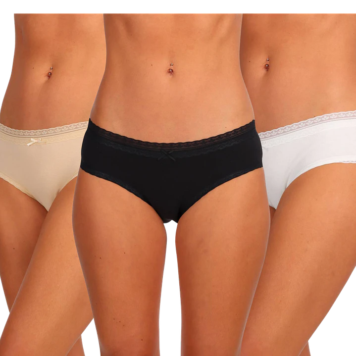 PANTALETA ALGODÓN SIN COSTURAS PACK 3 1