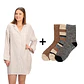 CAMISOLA ALGODÓN Y CALCETINES TÉRMICOS PACK 3 - Miniatura 1