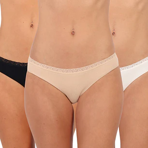 BIKINI SIN COSTURAS ENCAJE PACK 3