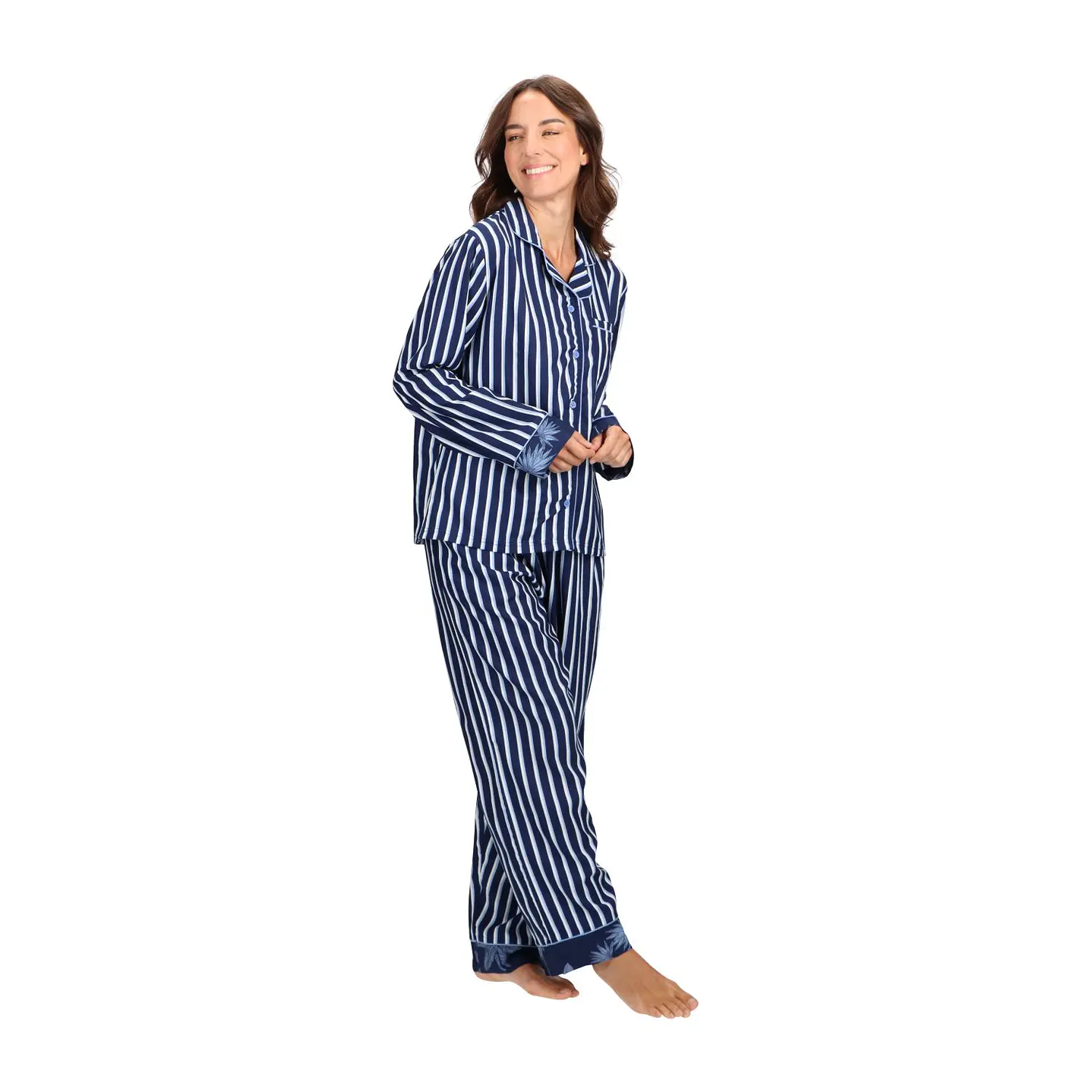 PIJAMA VISCOSA CAMISERO 1
