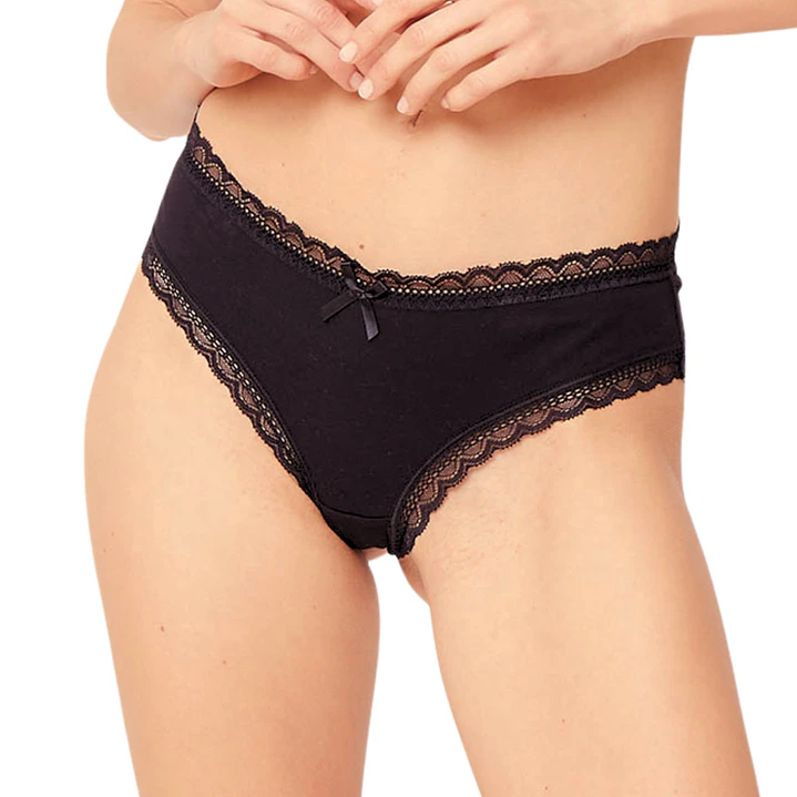 PACK DE 3 CULOTTE ENCAJE ALGODÓN 1