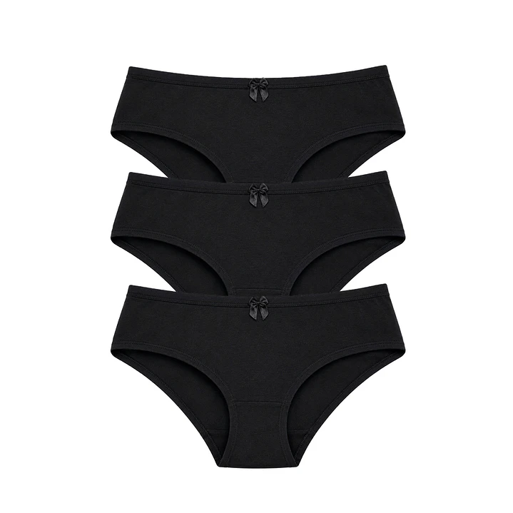 PACK DE 3 PANTALETAS ALGODÓN ELASTICADO 1