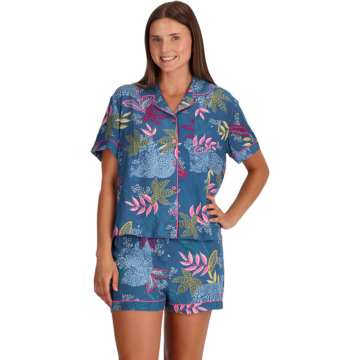 PIJAMA CAMISERO VISCOSA ESTAMPADO 1