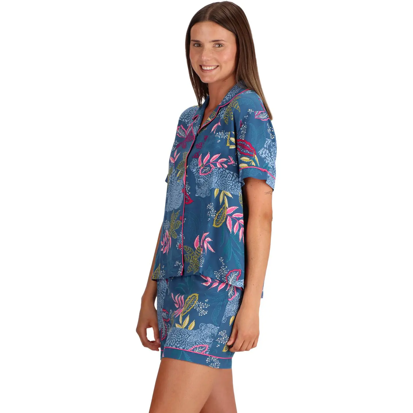 PIJAMA CAMISERO VISCOSA ESTAMPADO 4