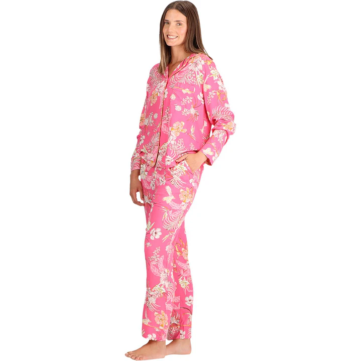 PIJAMA LARGO CAMISERO VISCOSA 4