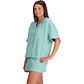 PIJAMA CORTO CAMISERO ALGODÓN - Miniatura 3