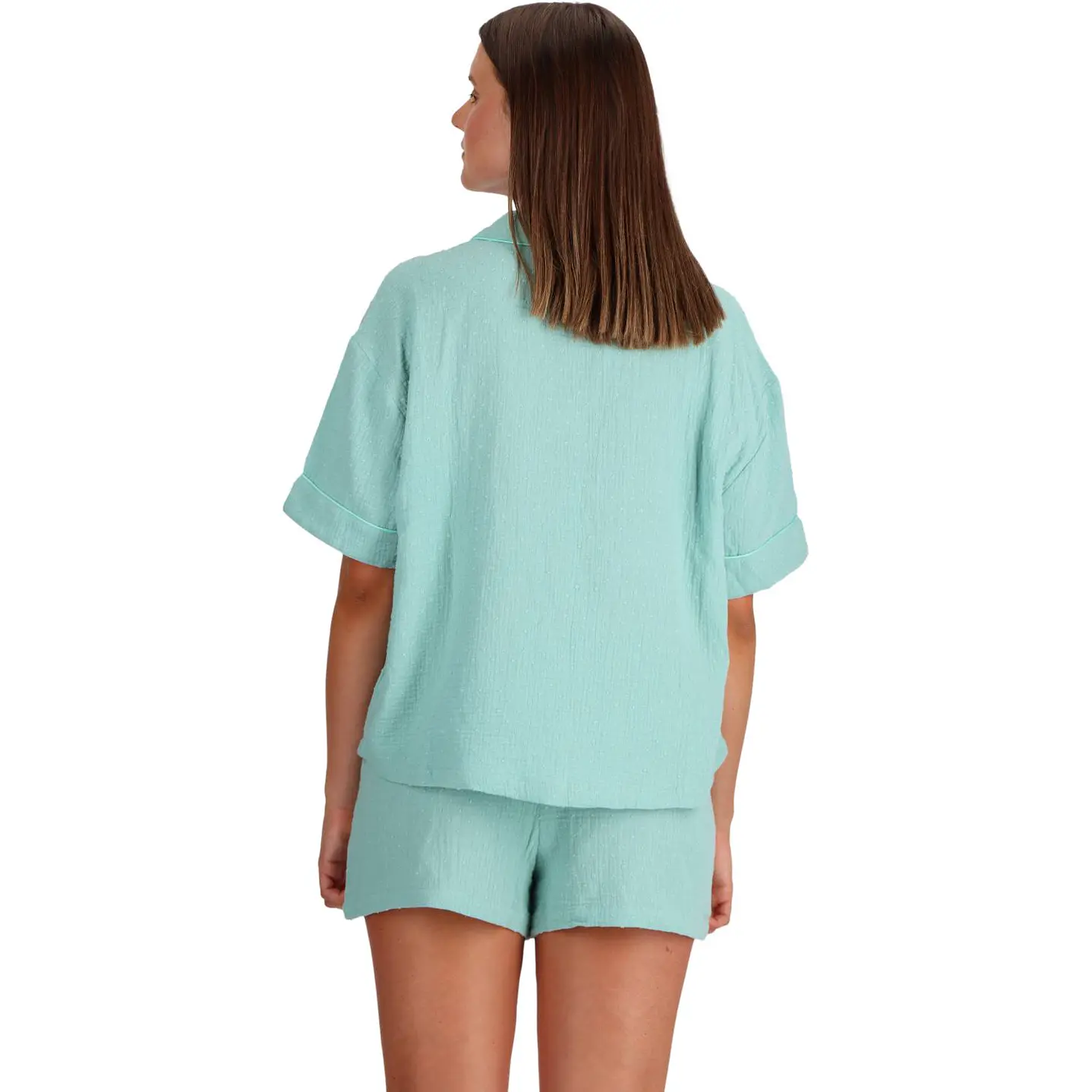 PIJAMA CORTO CAMISERO ALGODÓN 4