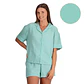 PIJAMA CORTO CAMISERO ALGODÓN - Miniatura 1